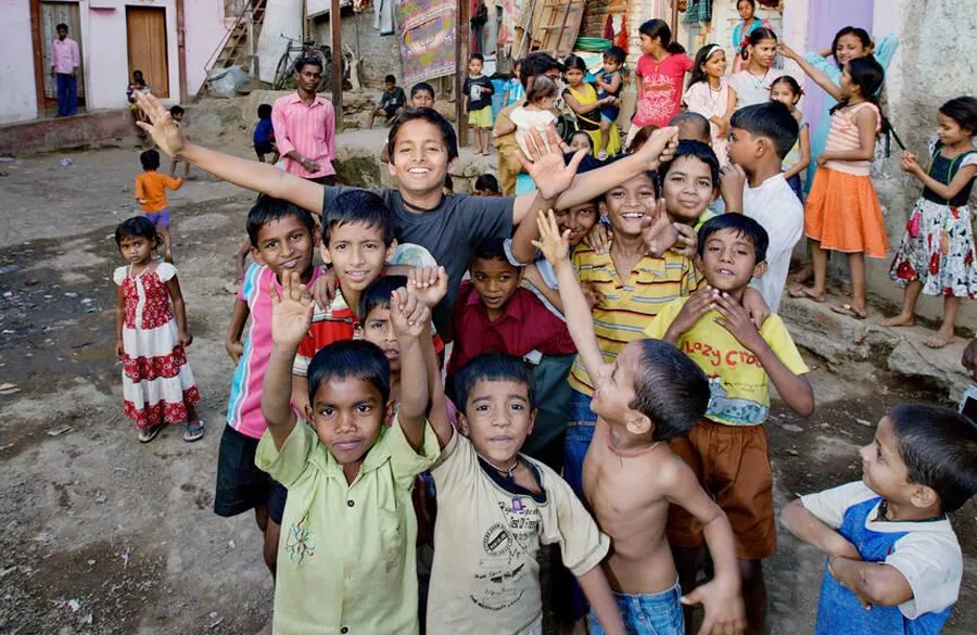 Activities with street and slum children